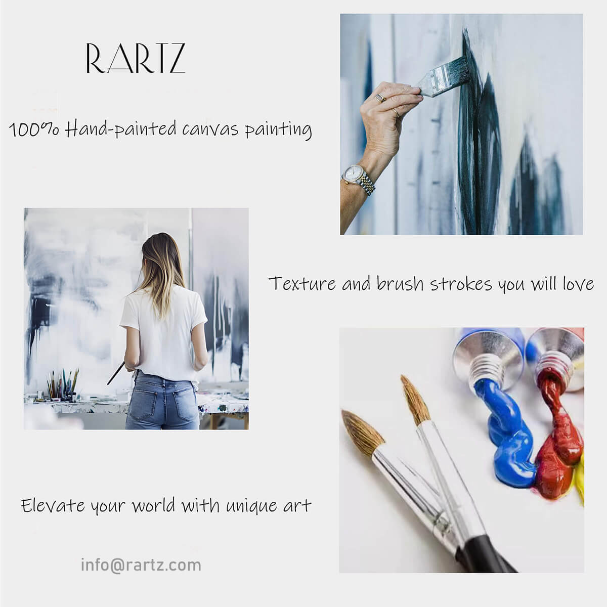 Abstract Canvas Oil Painting Wall Art Decor #ABS1523
