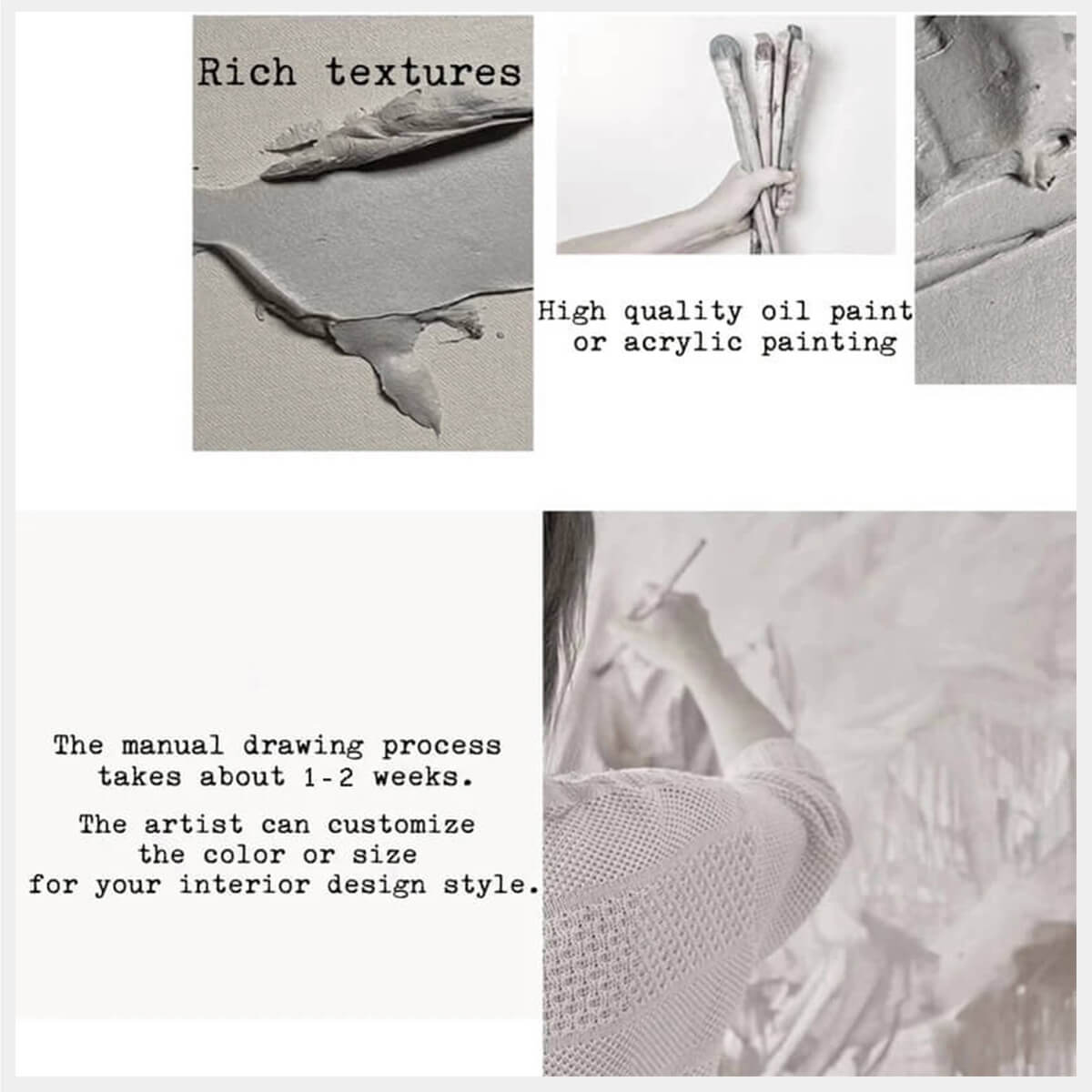 Wabi-Sabi Abstract Art Painting #wbsb21e47