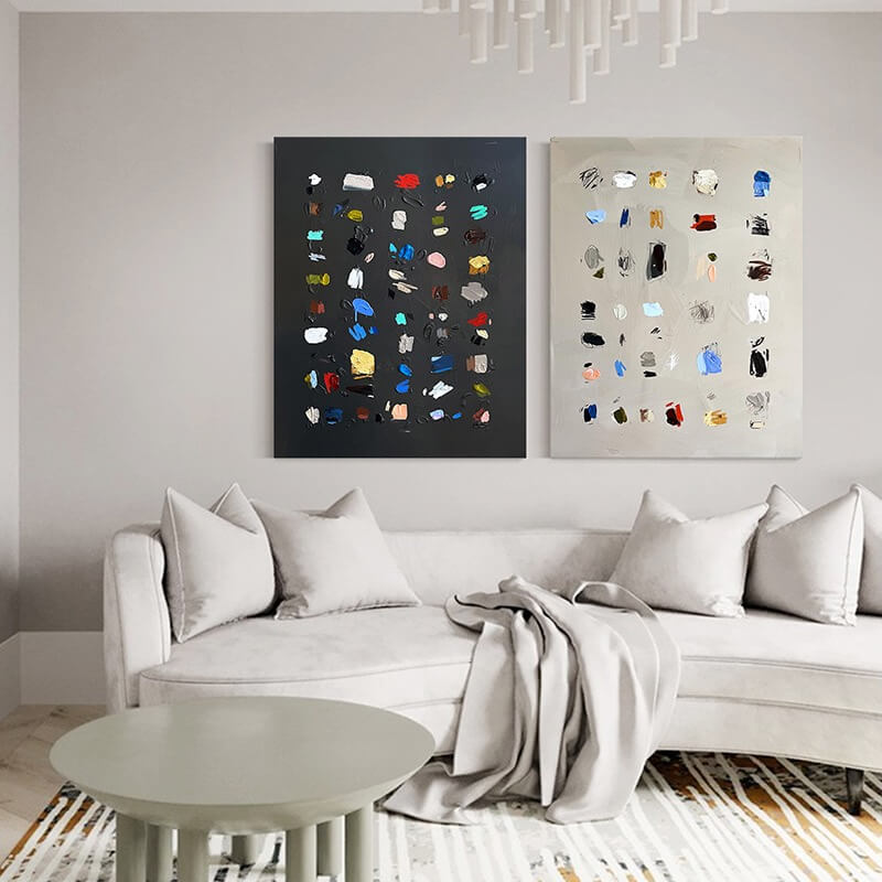 Abstract Canvas Oil Painting Wall Art Decor #ABS1474