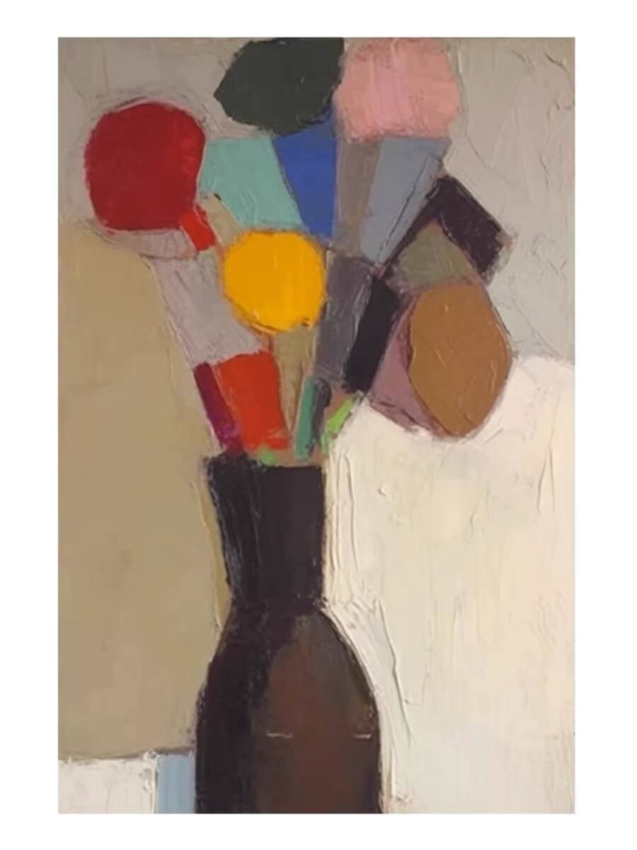 Abstract Canvas Oil Painting Wall Art Decor #ABS1490