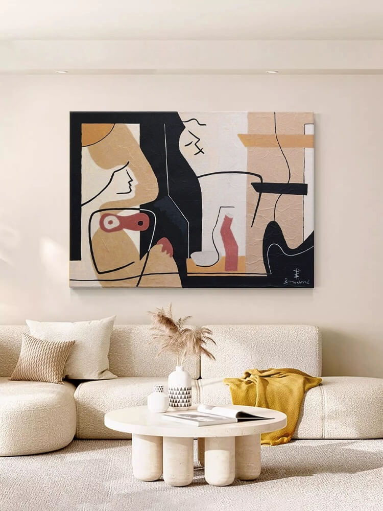 Abstract Canvas Oil Painting Wall Art Decor #ABS1520