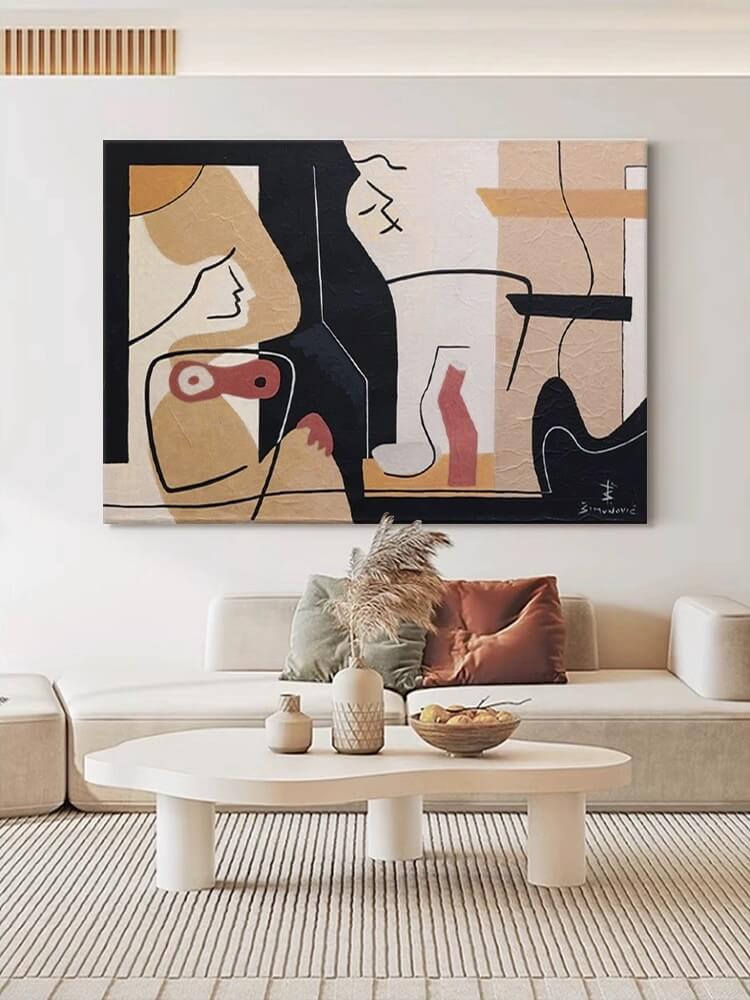 Abstract Canvas Oil Painting Wall Art Decor #ABS1520