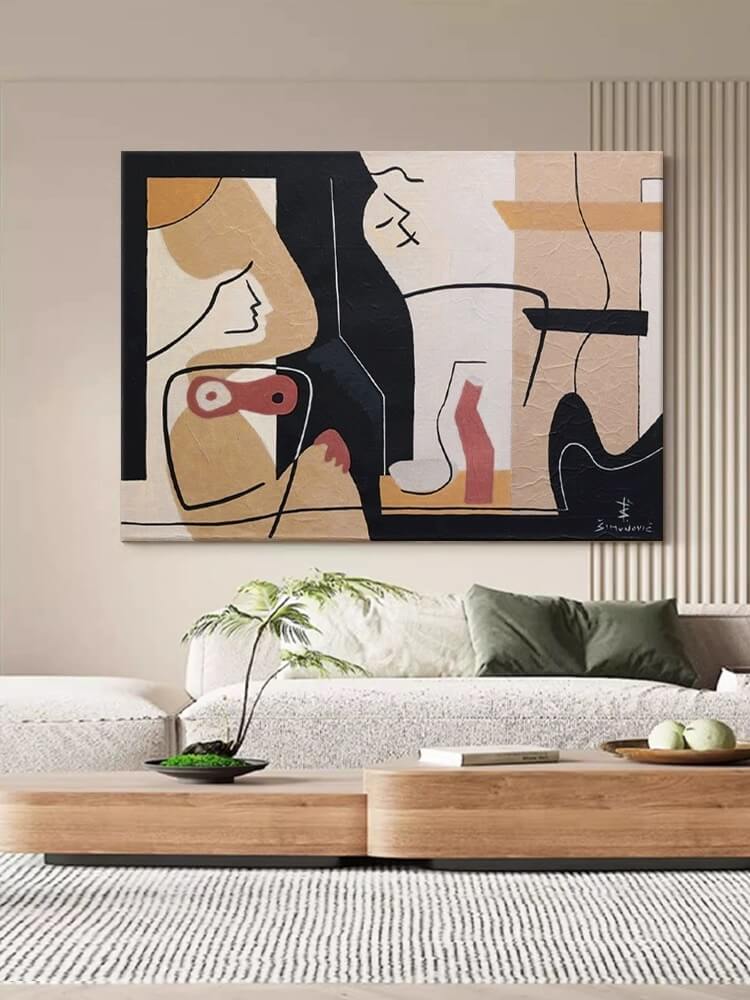 Abstract Canvas Oil Painting Wall Art Decor #ABS1520