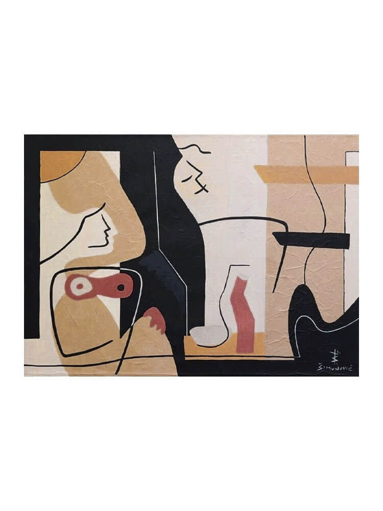 Abstract Canvas Oil Painting Wall Art Decor #ABS1520