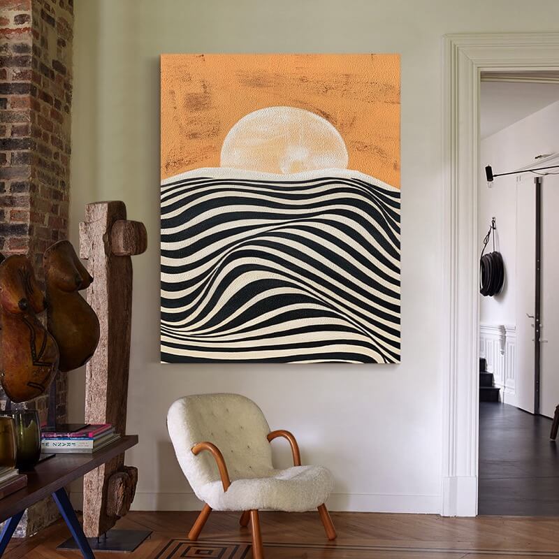 Abstract Canvas Oil Painting Wall Art Decor #ABS1529