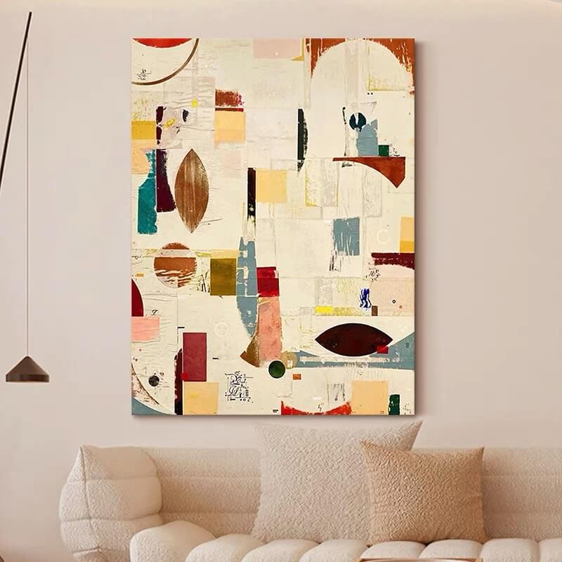 Abstract Canvas Oil Painting Wall Art Decor #ABS1532