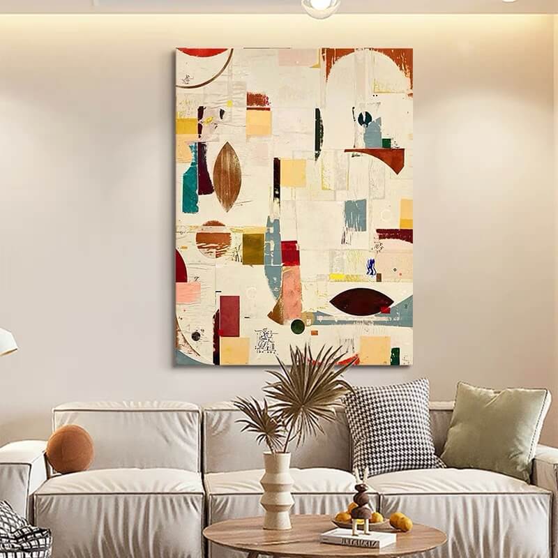 Abstract Canvas Oil Painting Wall Art Decor #ABS1532