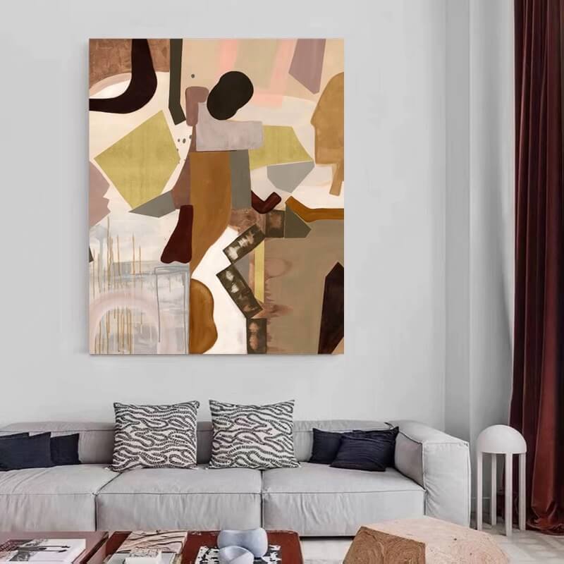 Abstract Canvas Oil Painting Wall Art Decor #ABS1537