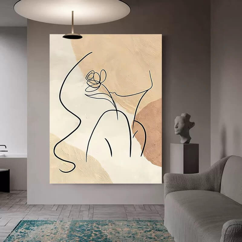 Abstract Canvas Oil Painting Wall Art Decor #ABS1576