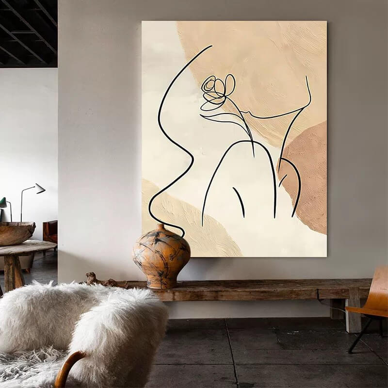 Abstract Canvas Oil Painting Wall Art Decor #ABS1576