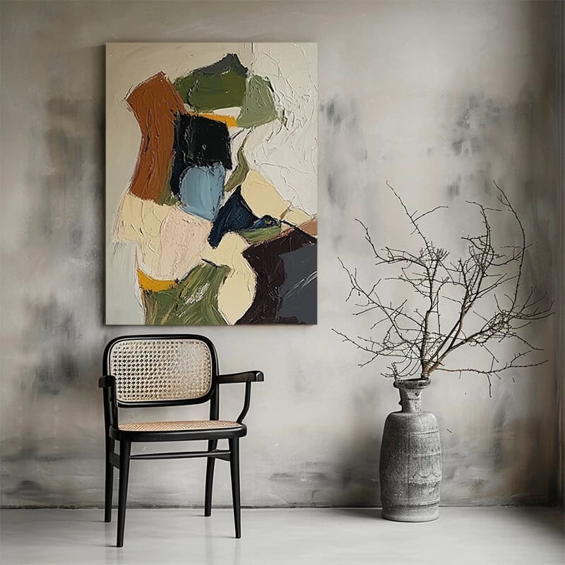 Abstract Canvas Oil Painting Wall Art Decor #ABS1590