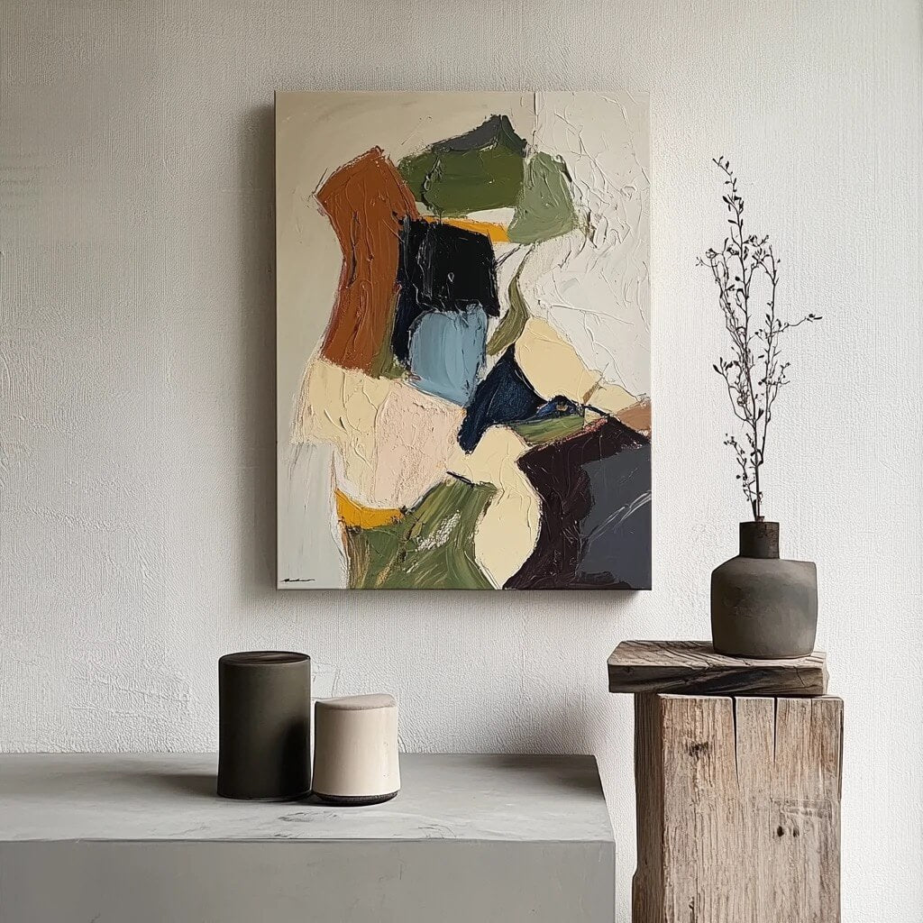 Abstract Canvas Oil Painting Wall Art Decor #ABS1590