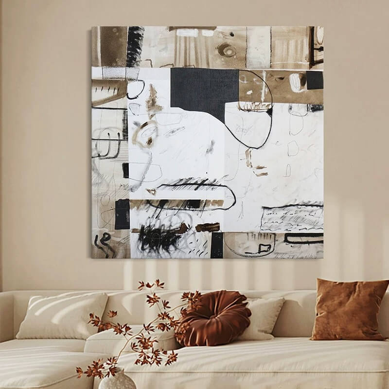 Abstract Canvas Oil Painting Wall Art Decor #ABS1605