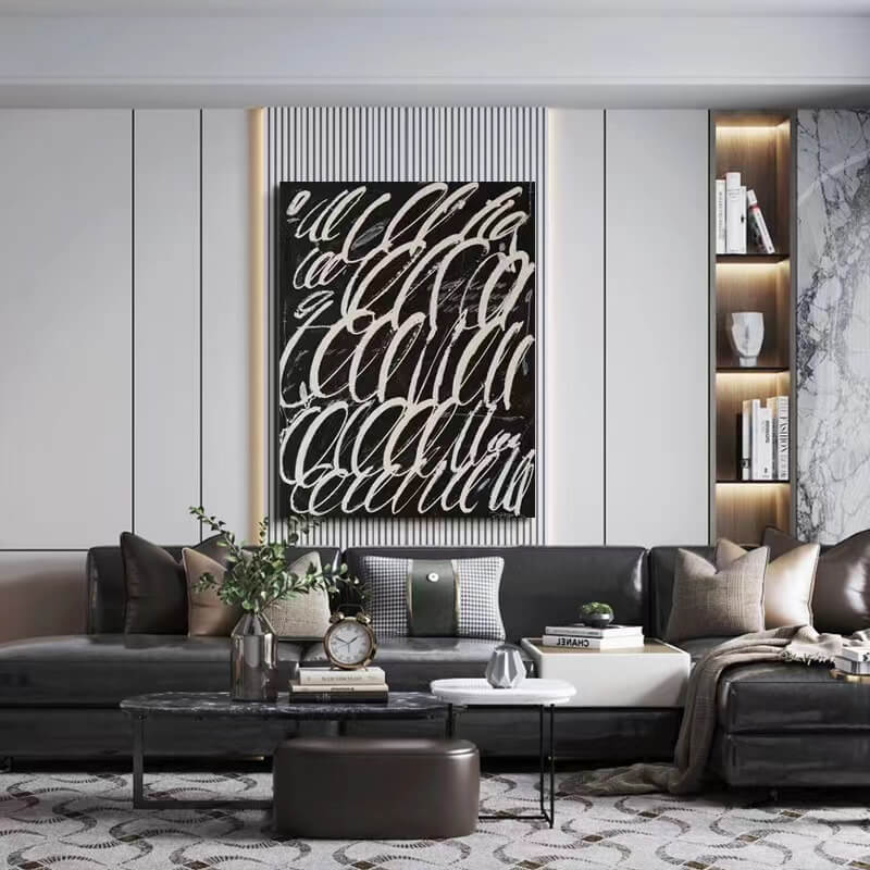 Abstract Canvas Oil Painting Wall Art Decor #ABS1639