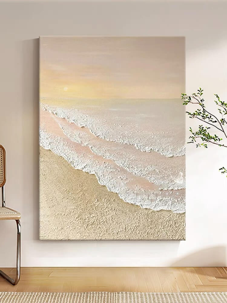 Beach Canvas Oil Painting Wall Art Decor #BEC1689