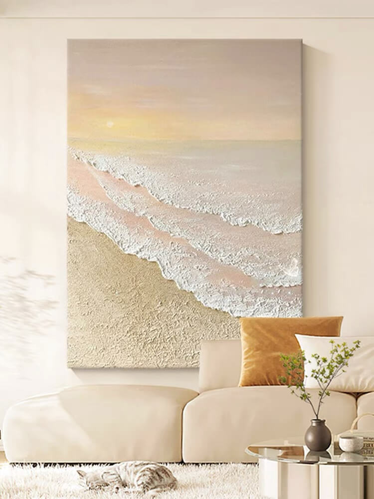 Beach Canvas Oil Painting Wall Art Decor #BEC1689
