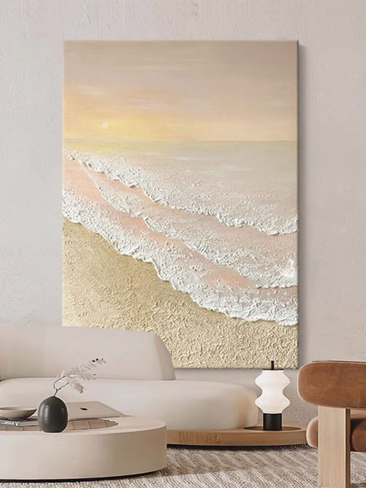 Beach Canvas Oil Painting Wall Art Decor #BEC1689