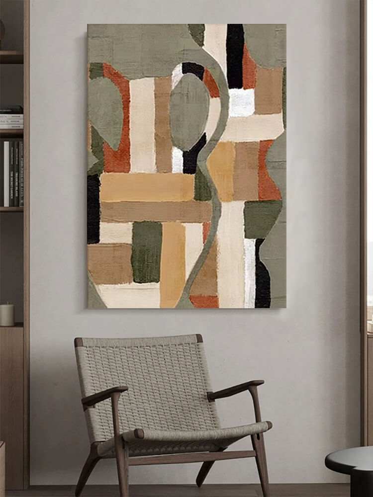 Abstract Canvas Oil Painting Wall Art Decor #ABS1435