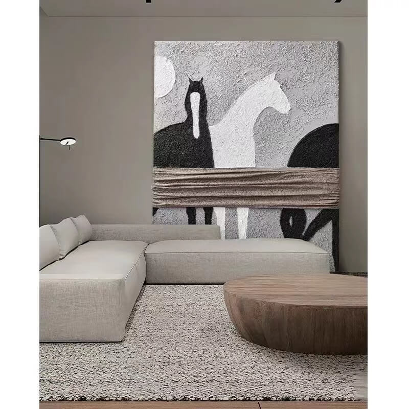 Horse Canvas Oil Painting Wall Art Decor #ABS1682