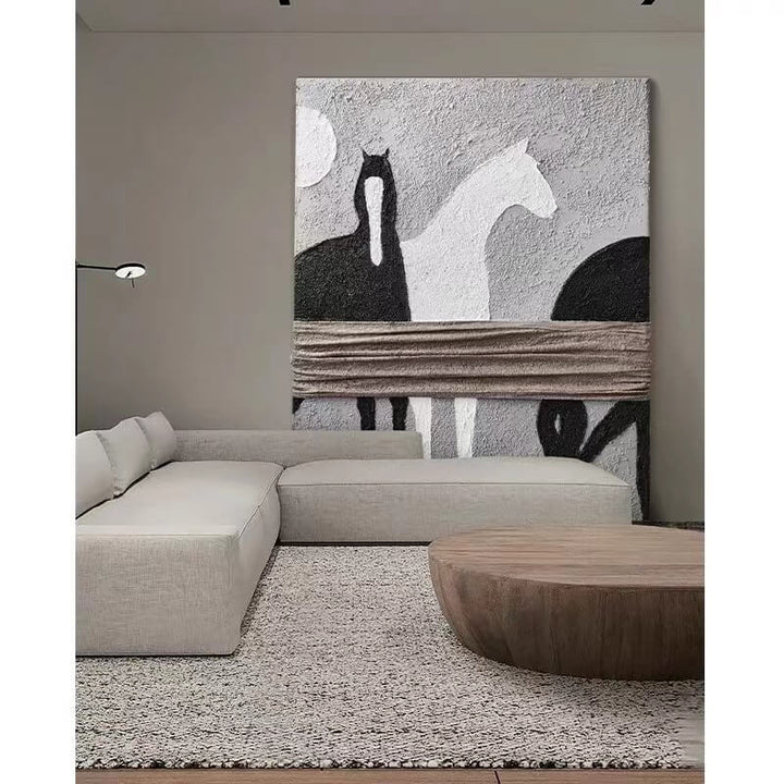 Horse Canvas Oil Painting Wall Art Decor #ABS1682