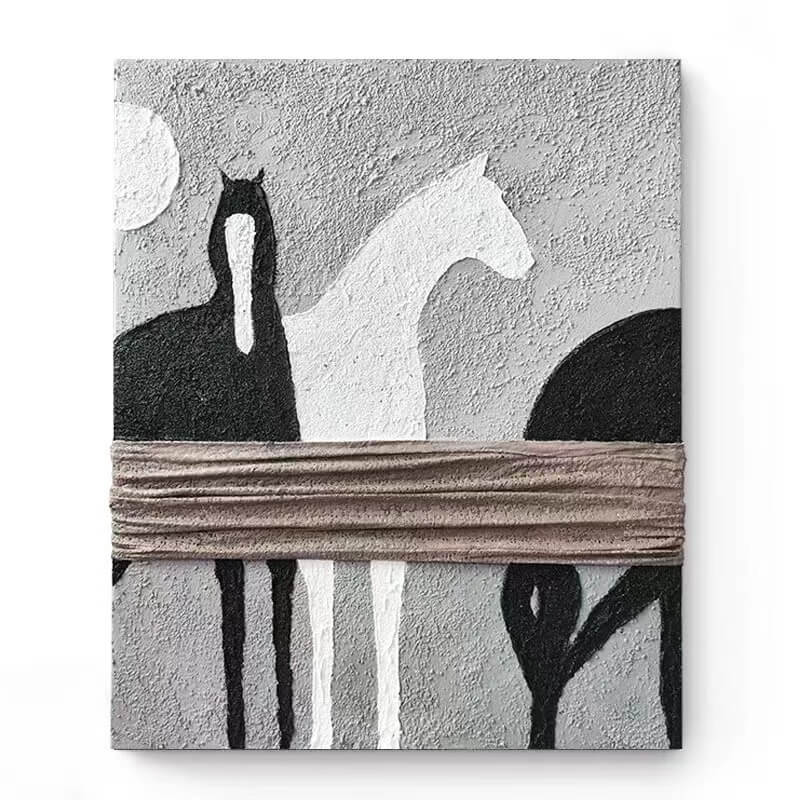 Horse Canvas Oil Painting Wall Art Decor #ABS1682