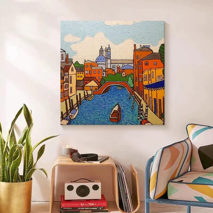 Architecture Canvas Oil Painting Wall Art Decor #ABS1602
