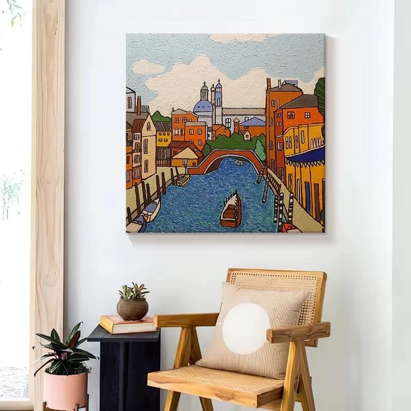 Architecture Canvas Oil Painting Wall Art Decor #ABS1602