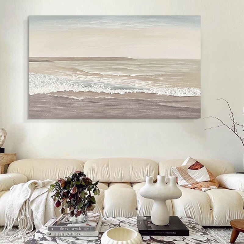 Beach Canvas Oil Painting Wall Art Decor #BCS1514
