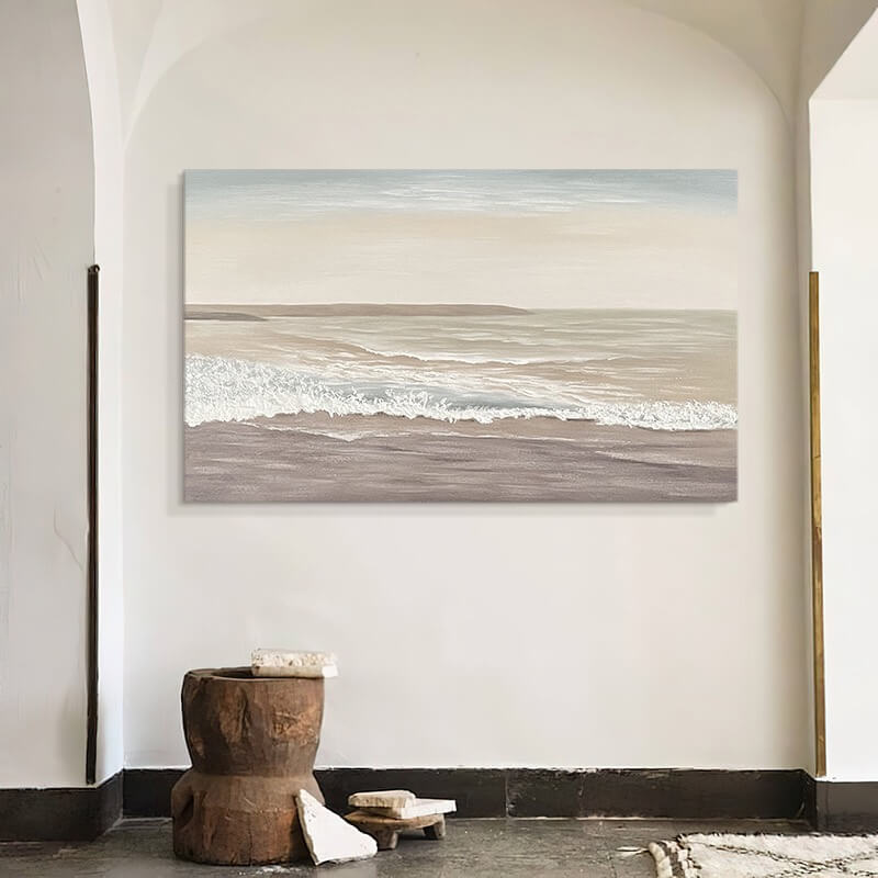 Beach Canvas Oil Painting Wall Art Decor #BCS1514