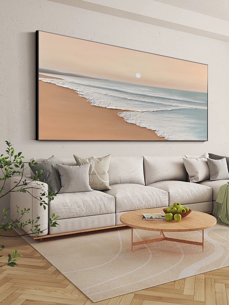 Beach Canvas Oil Painting Wall Art Decor #BCS1515