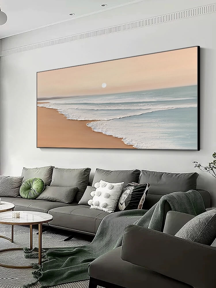 Beach Canvas Oil Painting Wall Art Decor #BCS1515