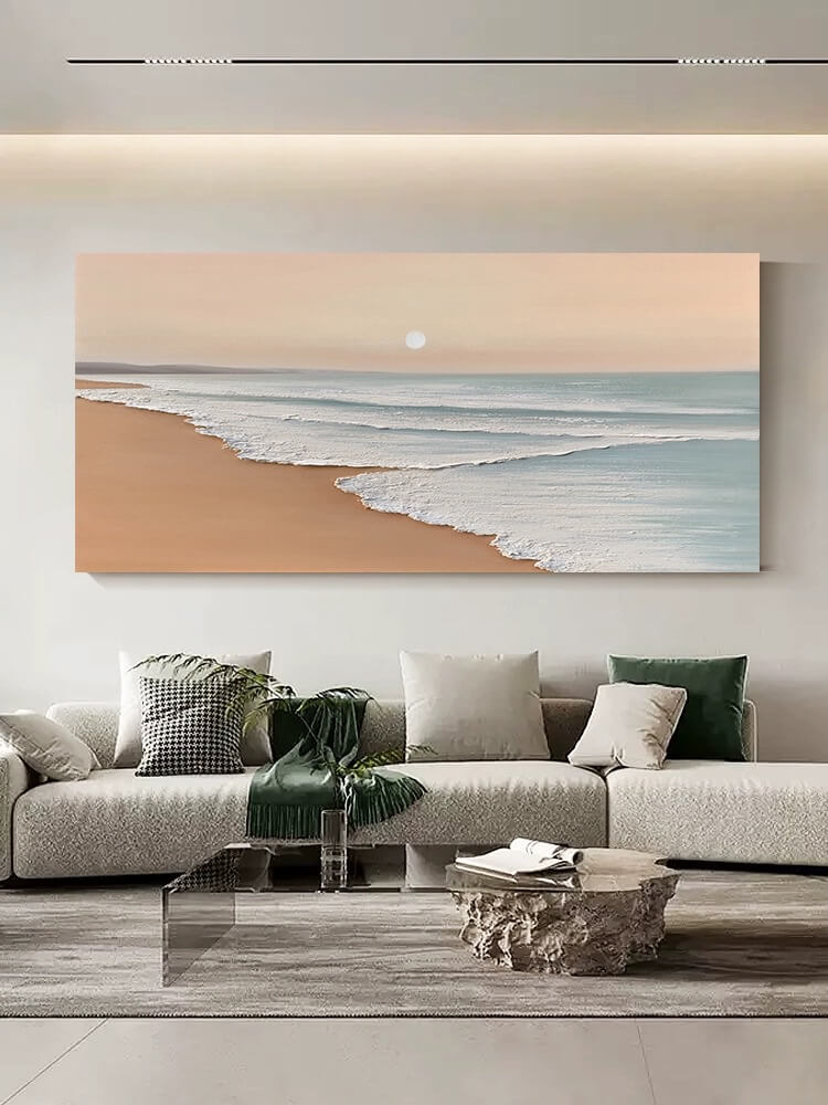 Beach Canvas Oil Painting Wall Art Decor #BCS1515