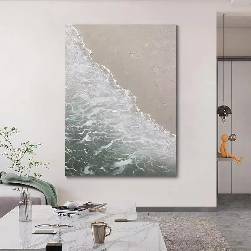 Beach Canvas Oil Painting Wall Art Decor #ABS1543