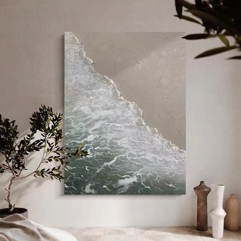 Beach Canvas Oil Painting Wall Art Decor #ABS1543