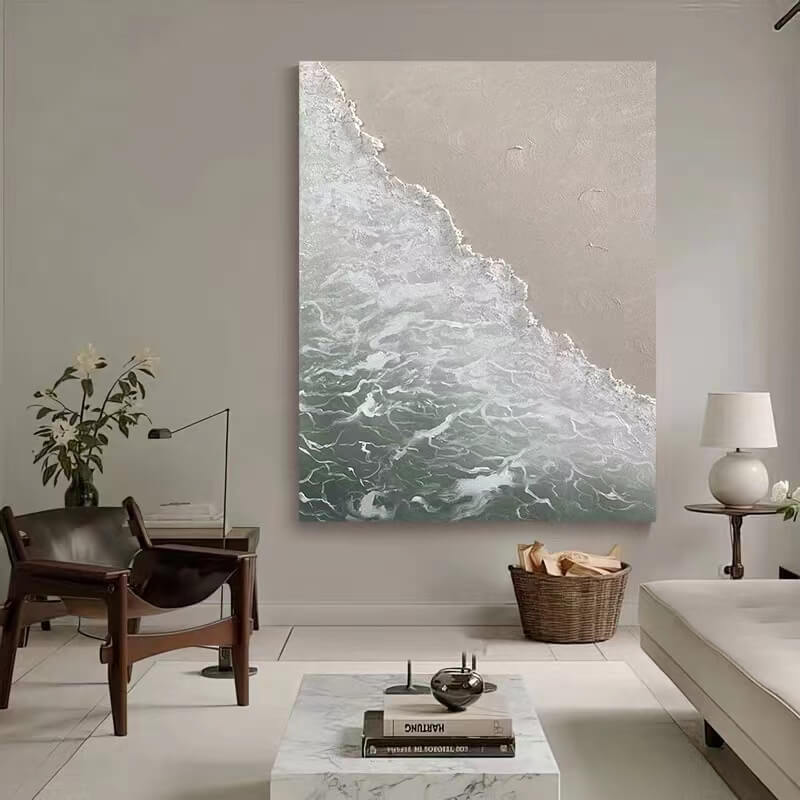 Beach Canvas Oil Painting Wall Art Decor #ABS1543