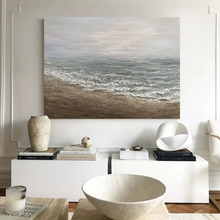 Beach Canvas Oil Painting Wall Art Decor #ABS1594