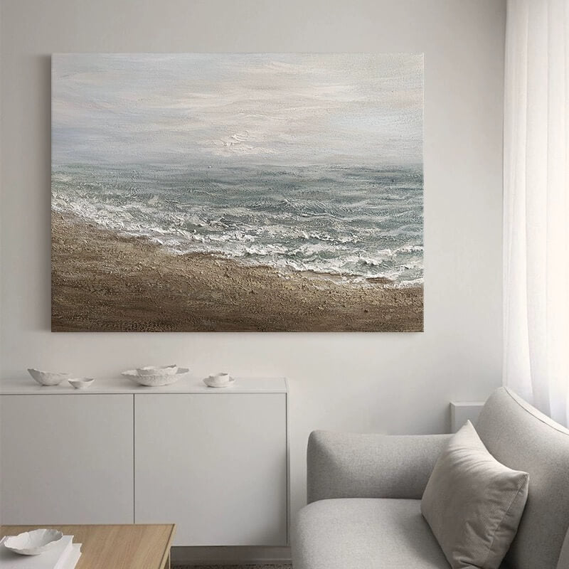 Beach Canvas Oil Painting Wall Art Decor #ABS1594