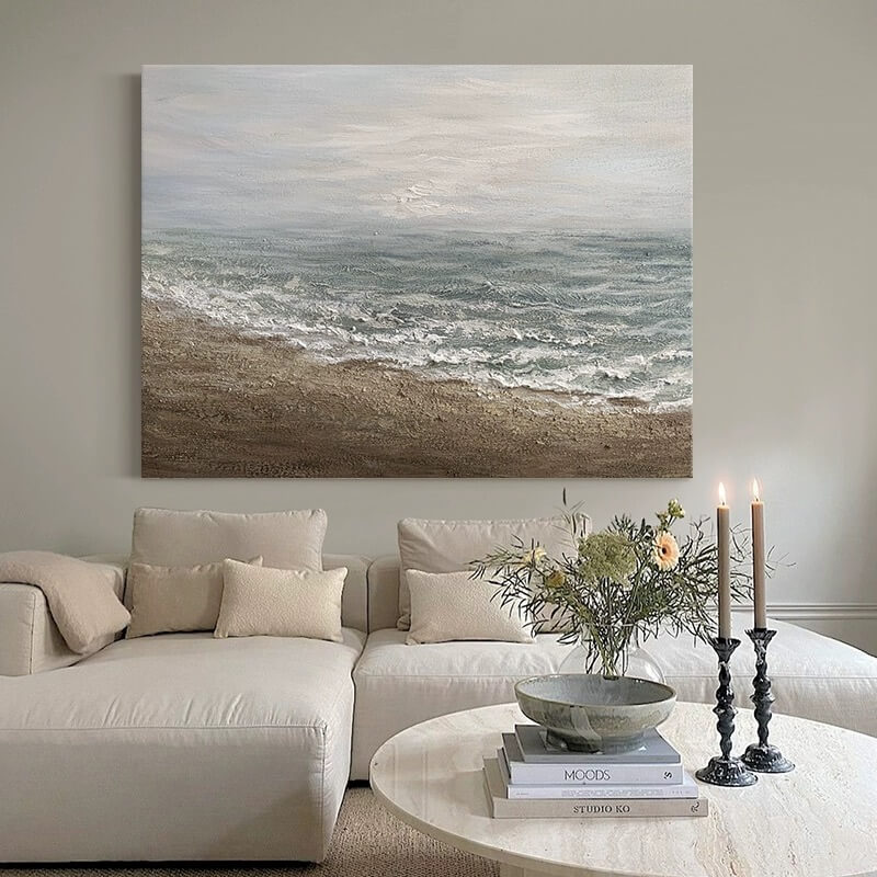 Beach Canvas Oil Painting Wall Art Decor #ABS1594