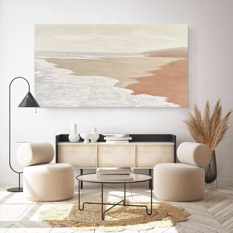 Beach Canvas Oil Painting Wall Art Decor #BCS1599