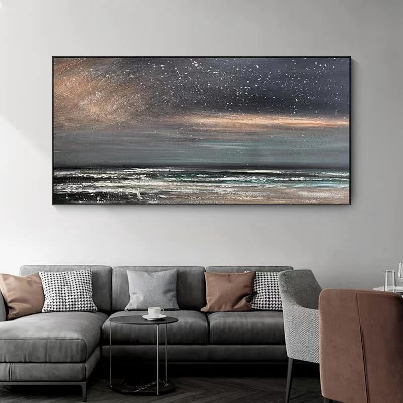 Beach Canvas Oil Painting Wall Art Decor #BCS1601
