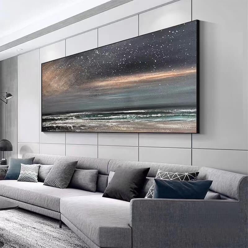 Beach Canvas Oil Painting Wall Art Decor #BCS1601