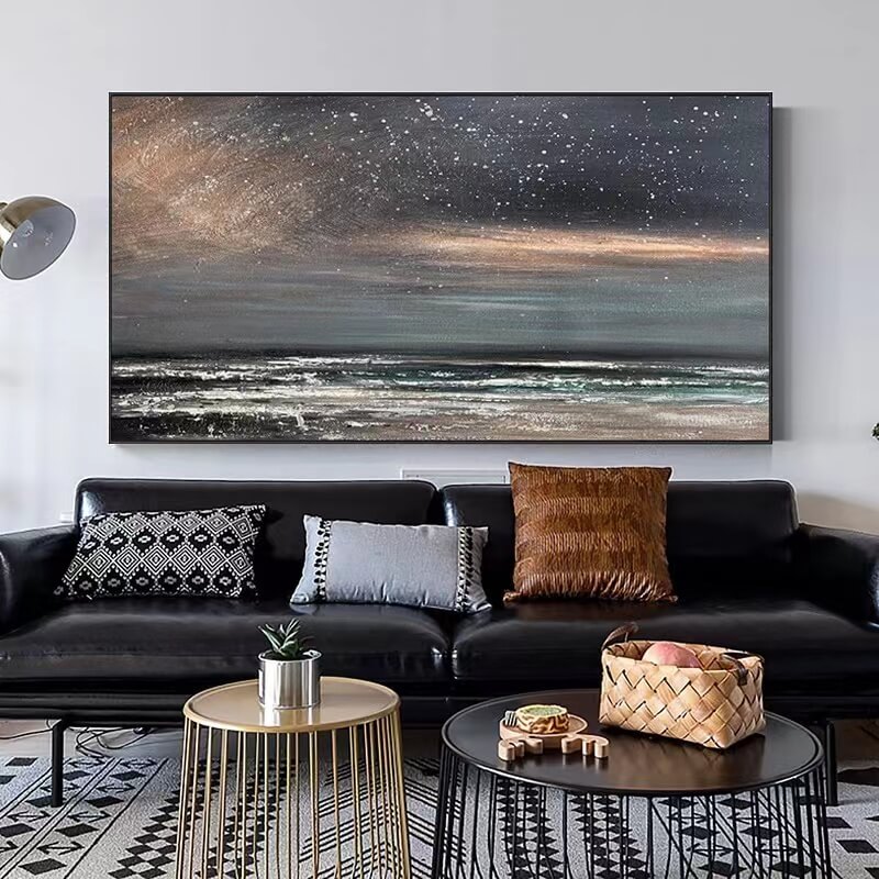 Beach Canvas Oil Painting Wall Art Decor #BCS1601
