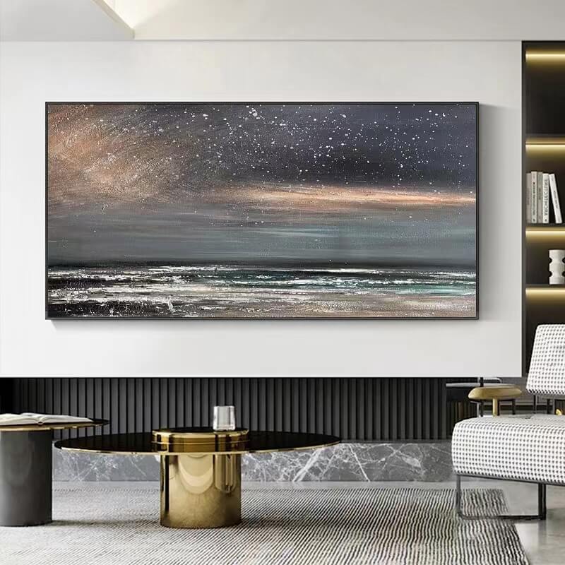 Beach Canvas Oil Painting Wall Art Decor #BCS1601