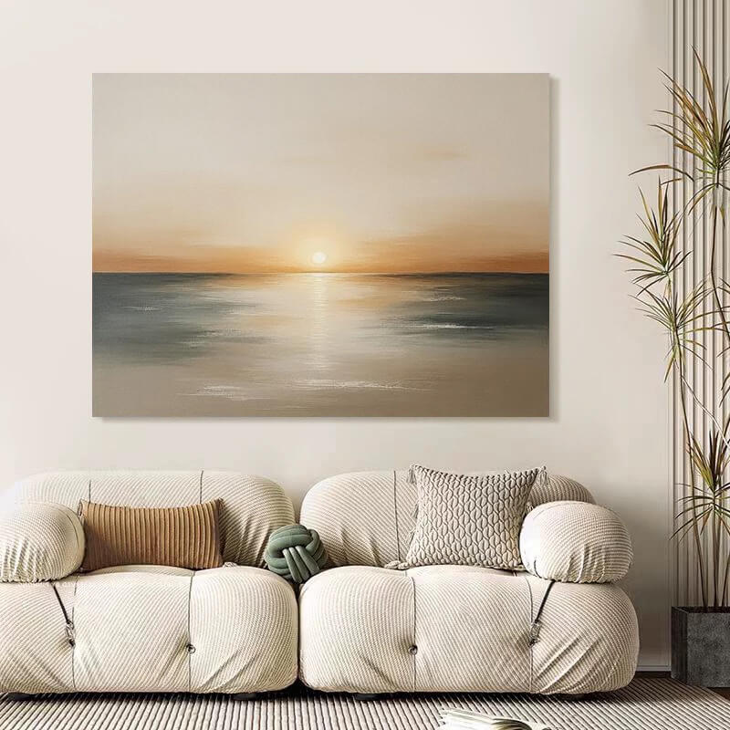 Beach Canvas Oil Painting Wall Art Decor #abs1822