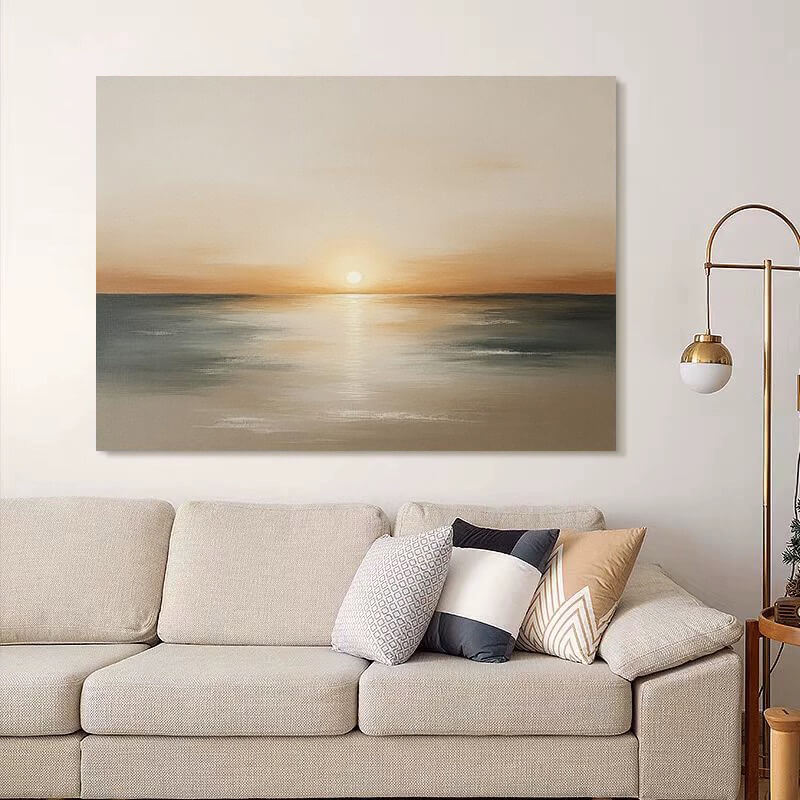 Beach Canvas Oil Painting Wall Art Decor #abs1822