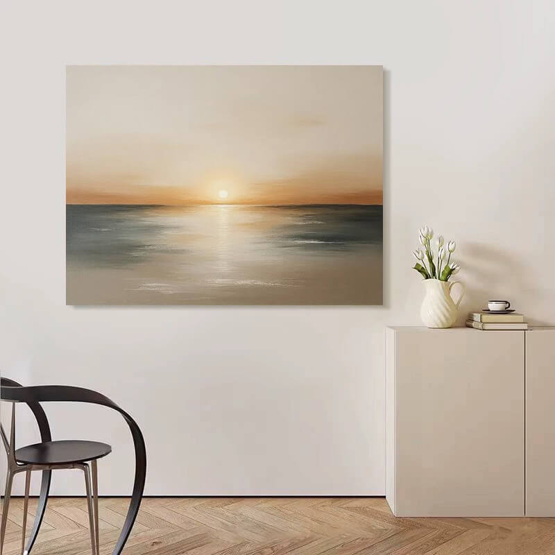 Beach Canvas Oil Painting Wall Art Decor #abs1822