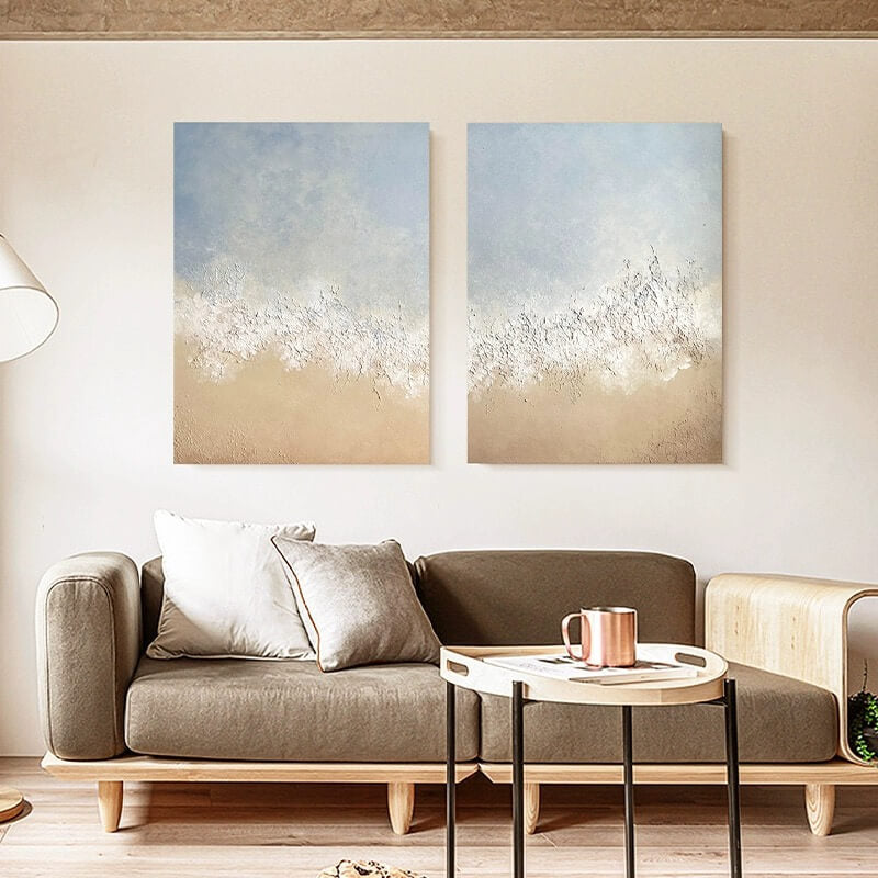 Beach Canvas Oil Painting Wall Art Decor #bec1758