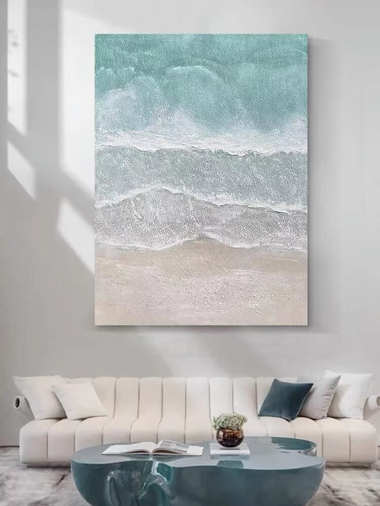 Beach & Ocean Canvas Oil Painting Wall Art Decor #BEC1420