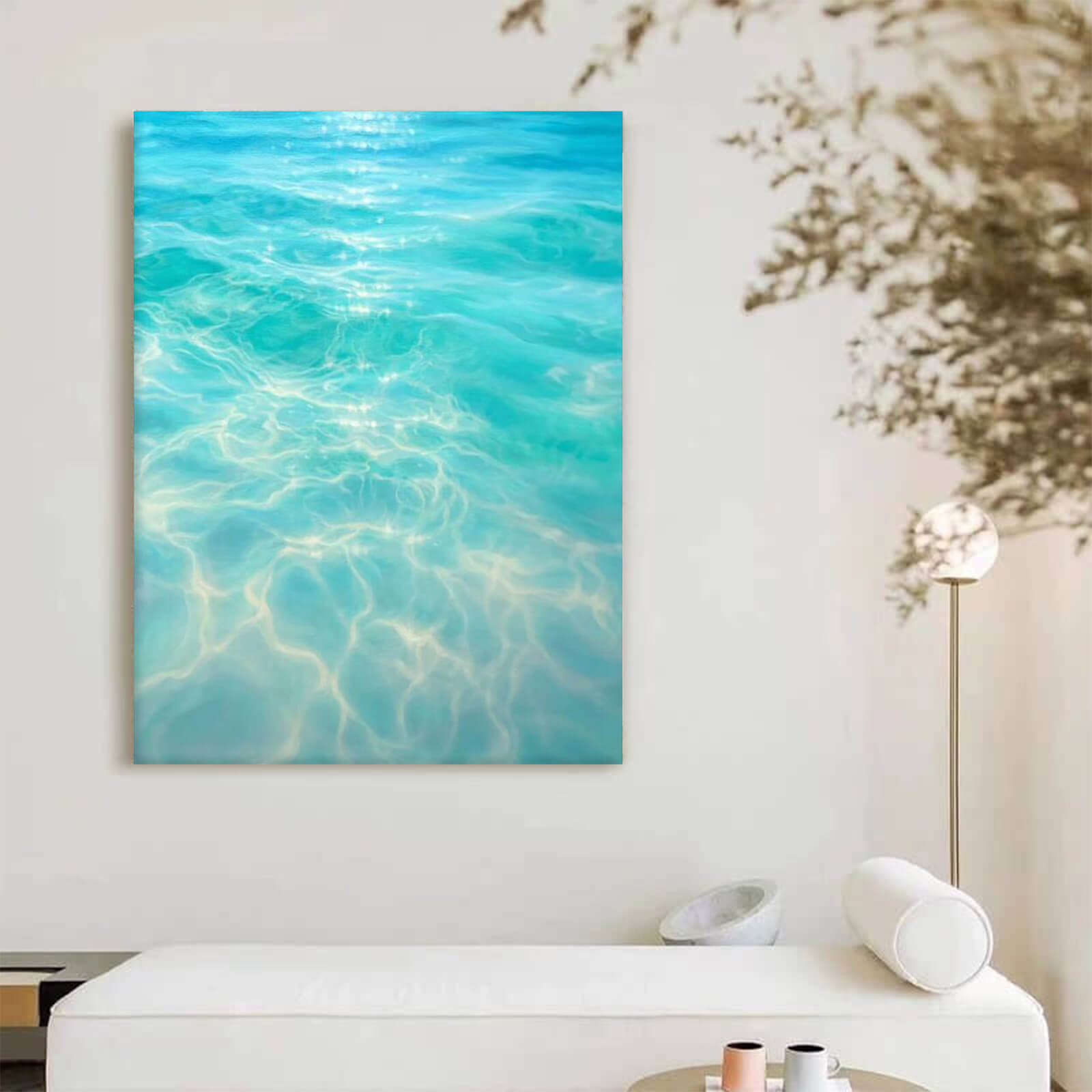 Clear Seawater Canvas Oil Painting Wall Art Decor #bec1760