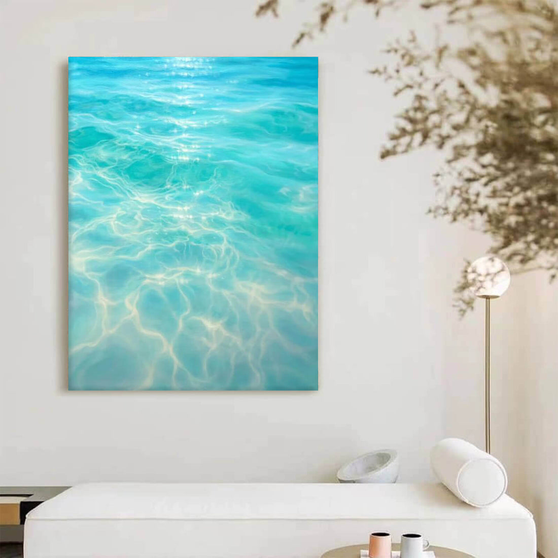 Clear Seawater Canvas Oil Painting Wall Art Decor #bec1760